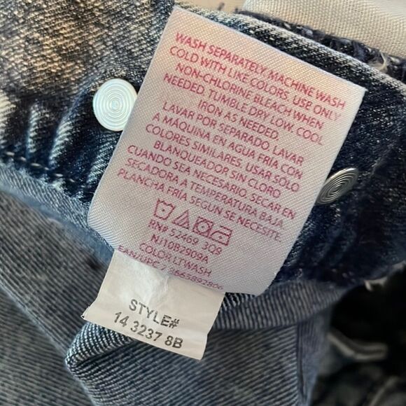 Nobo Relaxed Fit Jean short overalls 5 pockets Loops for belt Junior size 15-17 - Picture 13 of 13